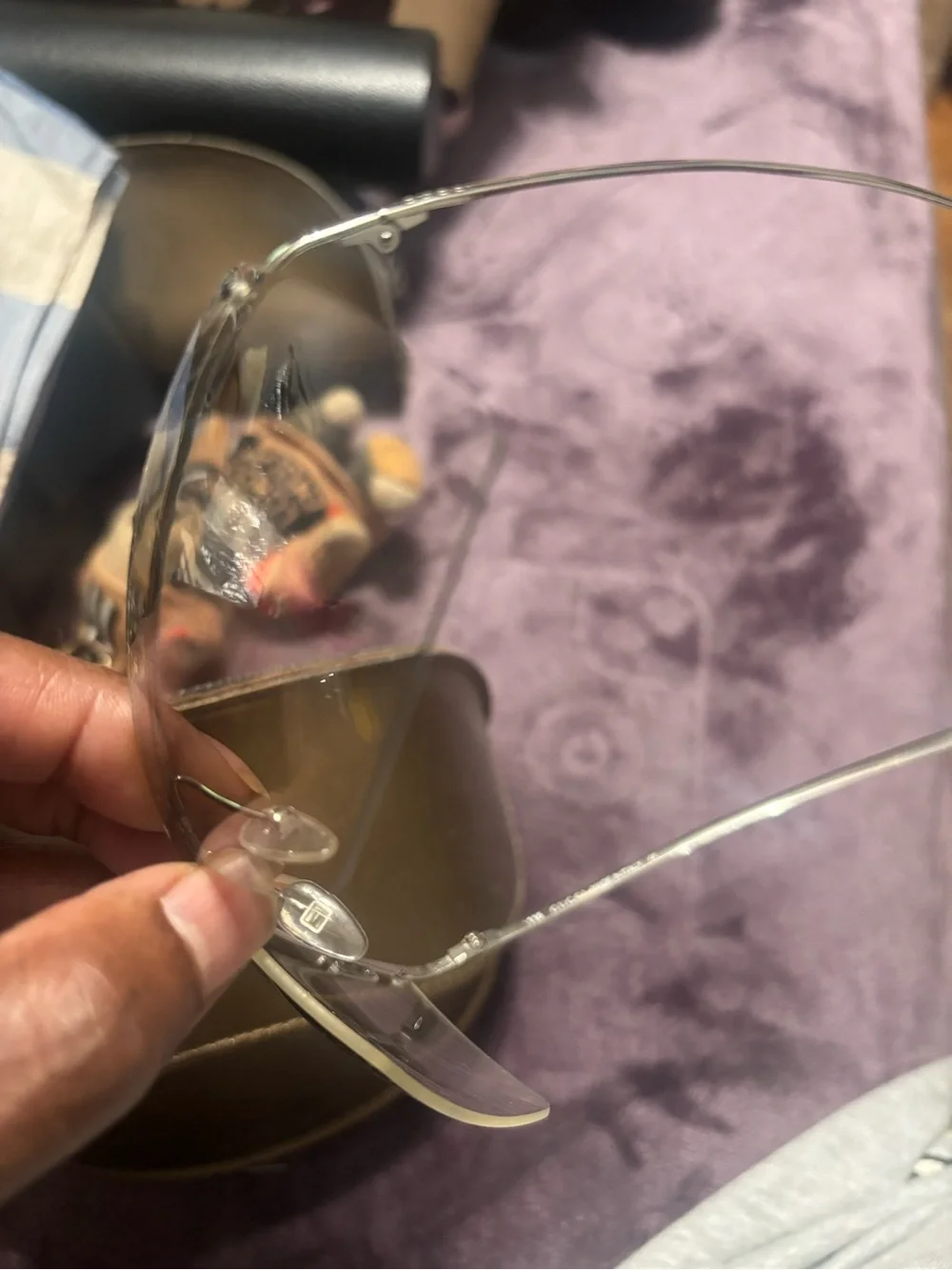Gucci Rimless Clear Shield Sunglasses with Silver Bridge